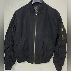 Nid de Guêpes Studio Black Bomber Jacket Made in France Size L